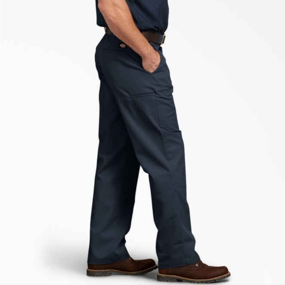 Dickies Pants Men 40x32 Black Double Knee Relaxed Fit Straight-Leg FLEX Workwear